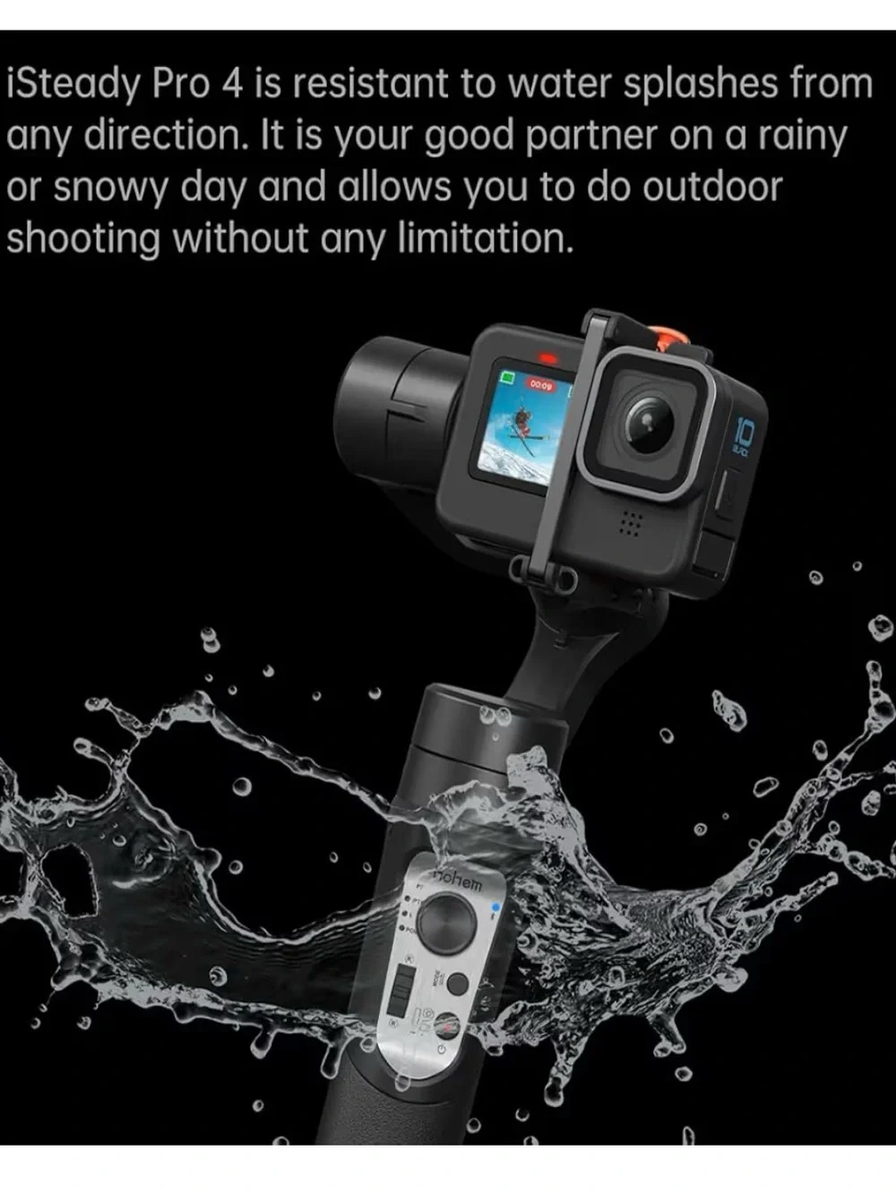 Hohem iSteady Action Camera Gimbal Stabilizer - Black